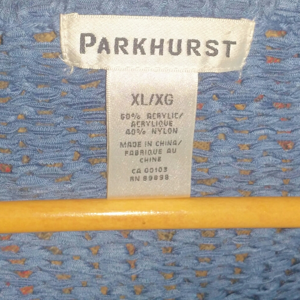 Soft Blue "Parkhurst" XL Ladies Cardigan - Picture 3 of 3